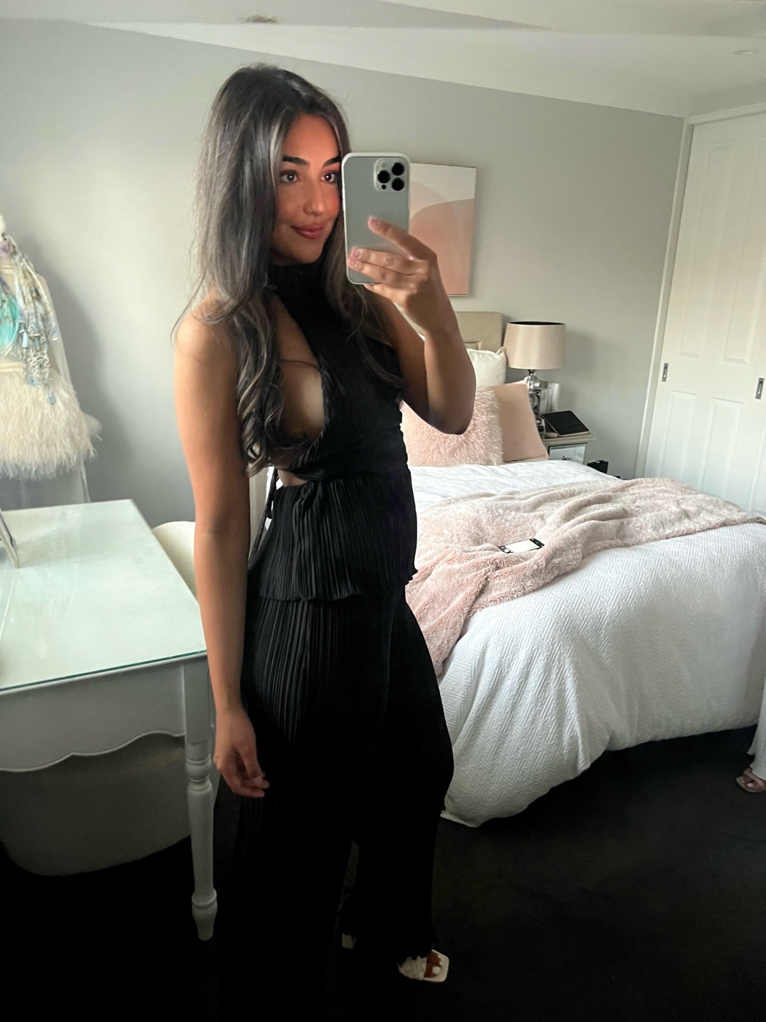 Roma Plisse Set | Black