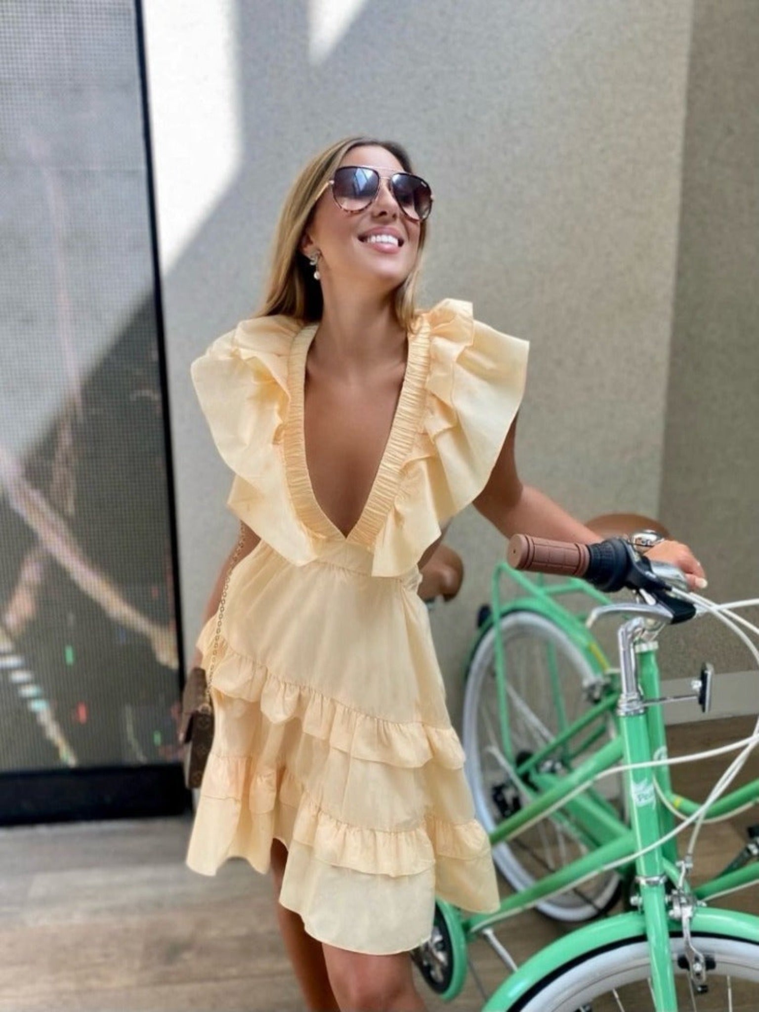 Isaa Mini Dress | Yellow