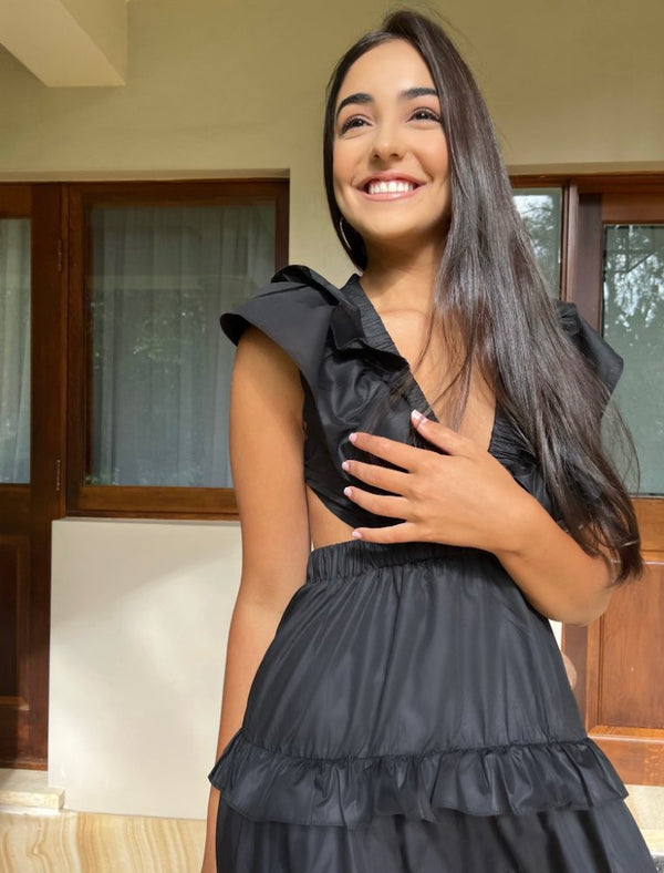 Isaa Mini Dress | Black
