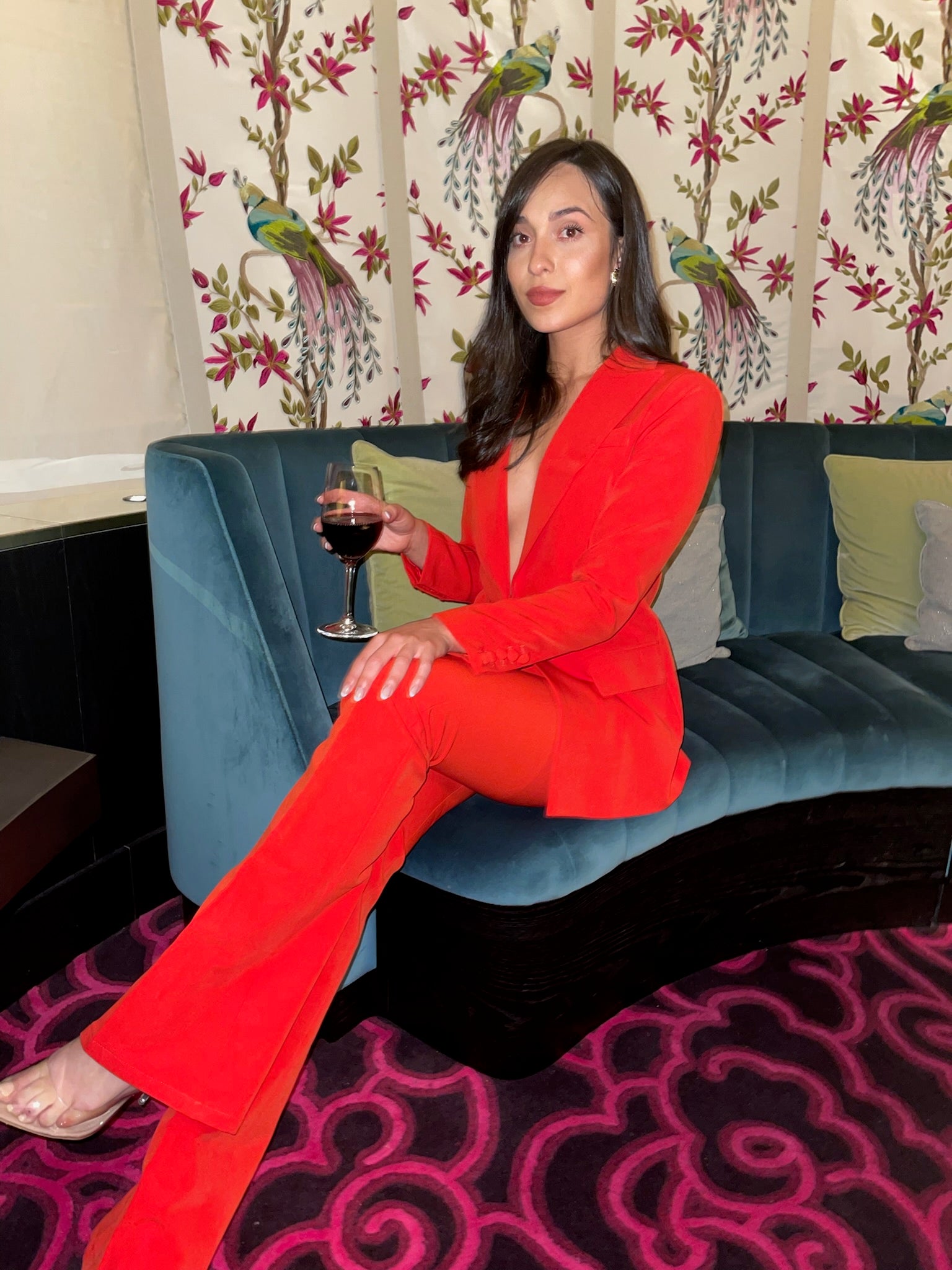 Stef Red Suit Set