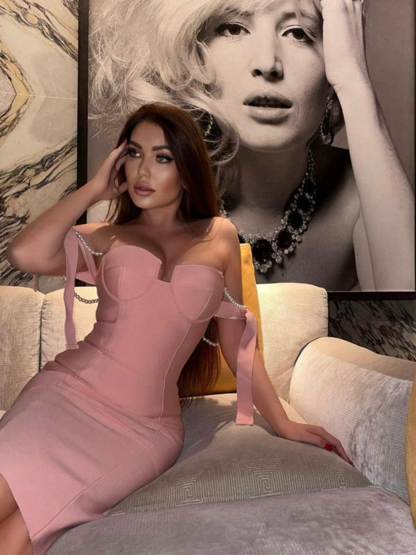 Elizabeth Midi Dress | Pink
